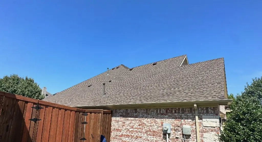 Completed roof replacement project in Liberty